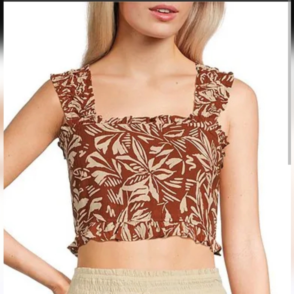 Sadie & Sage Orange Crop Top‎
